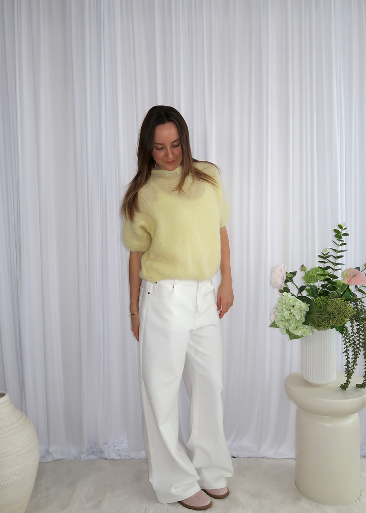 Lulu Mohair Cardigan - Yellow