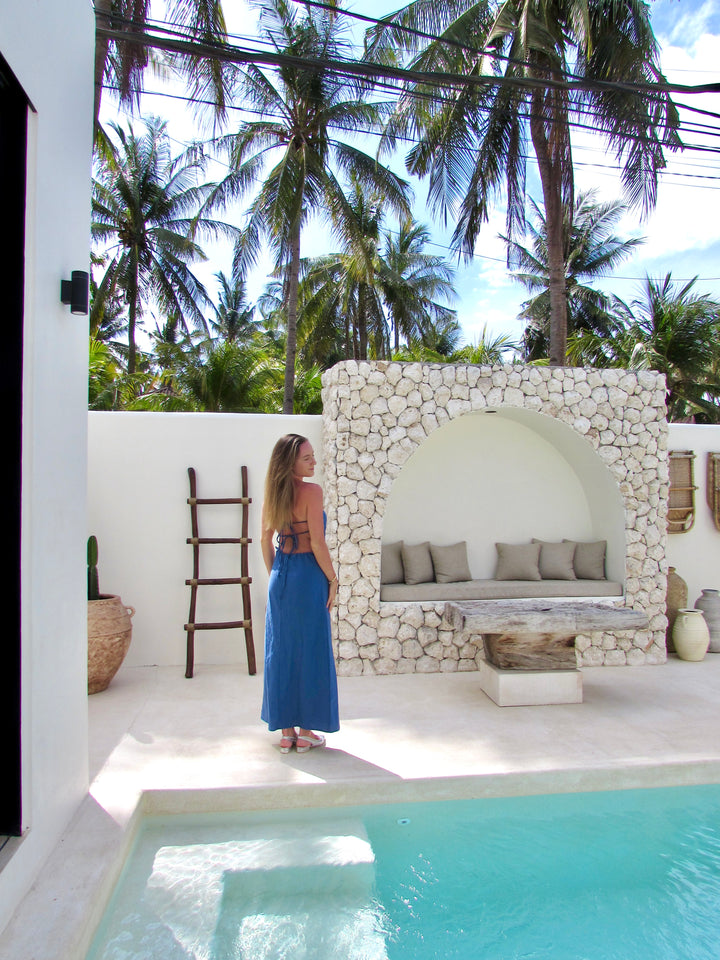 Uluwatu-Kleid – Mitternachtsblau