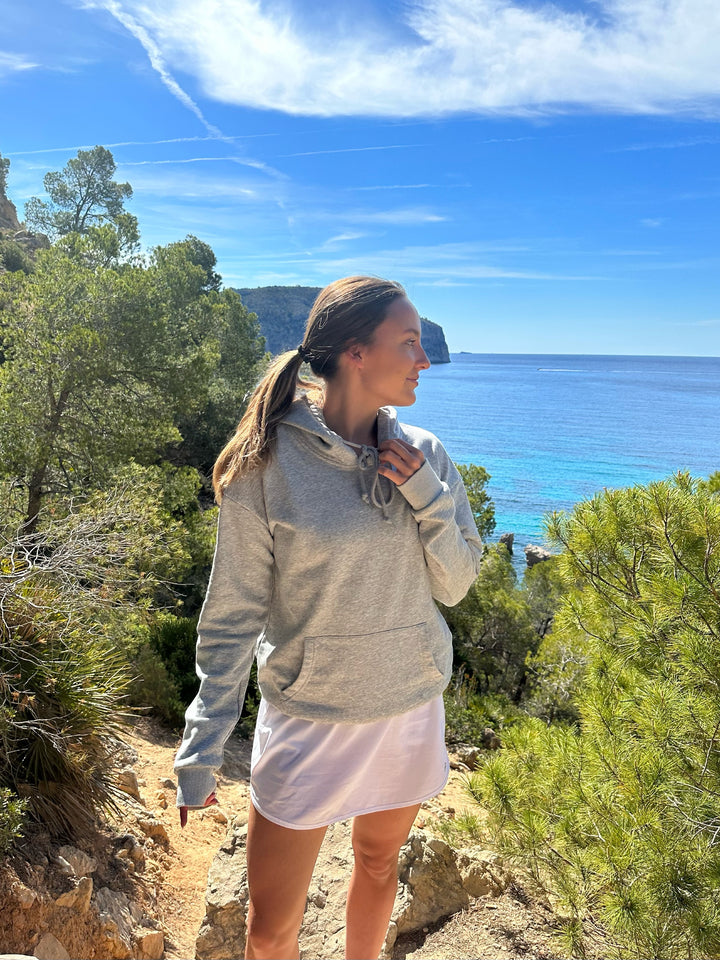 Kapuzenpullover Hellgrau