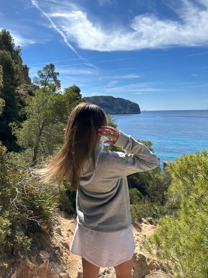 Kapuzenpullover Hellgrau