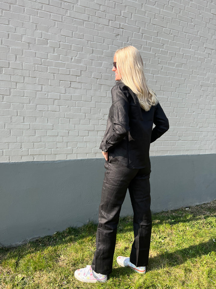 Leinenhose schwarz