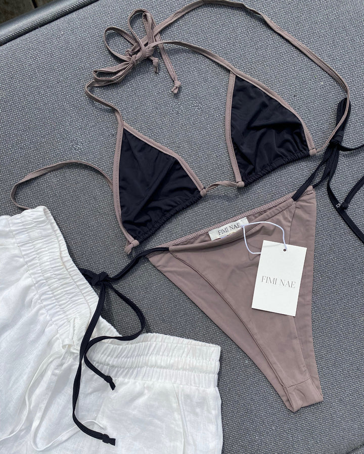 Bikini - Braun/Schwarz