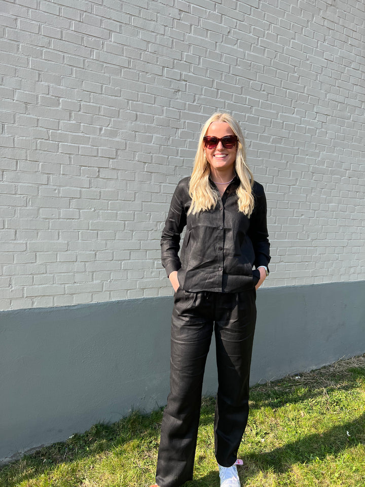 Leinenhose schwarz