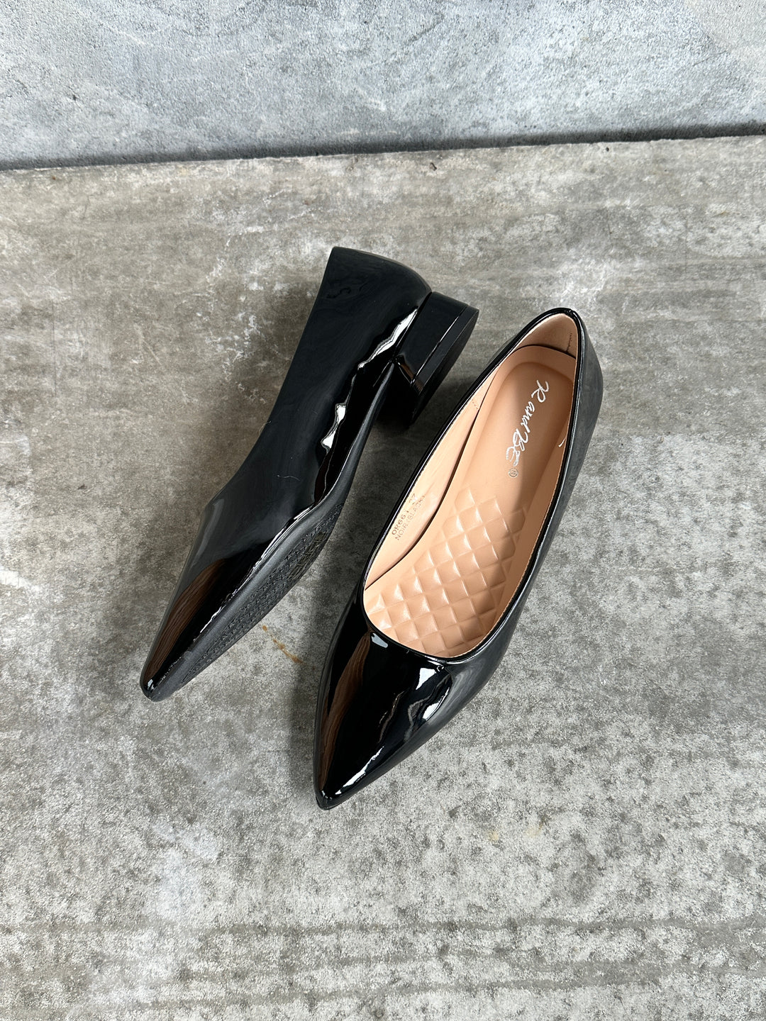 Spitzen-Ballerina – Schwarz