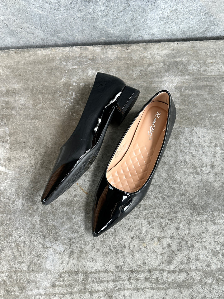 Spitzen-Ballerina – Schwarz