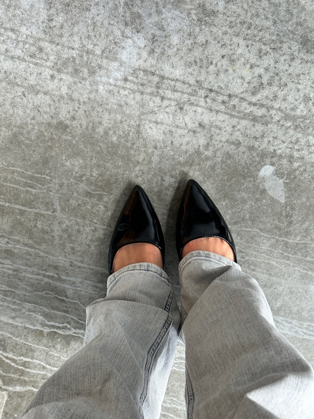 Spitzen-Ballerina – Schwarz