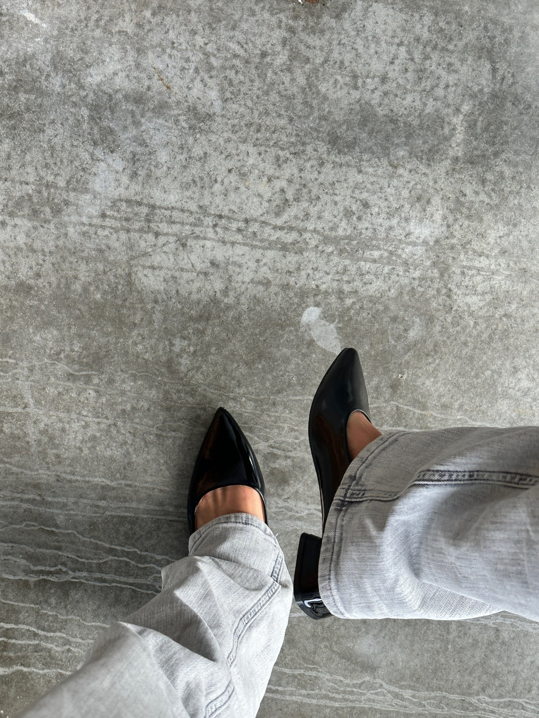 Spitzen-Ballerina – Schwarz