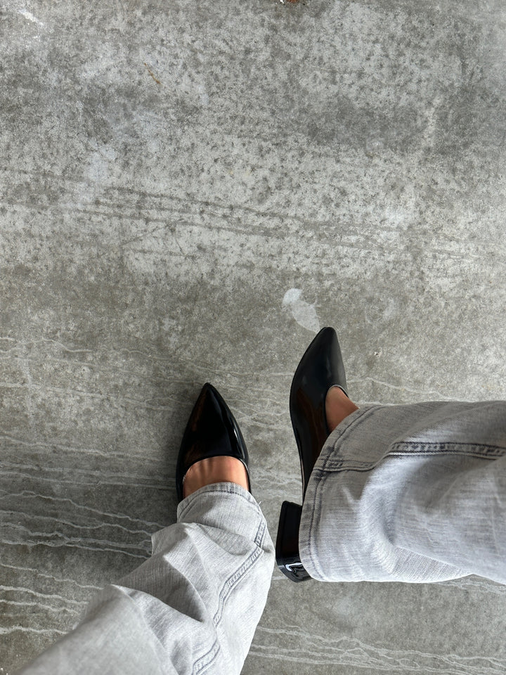 Spitzen-Ballerina – Schwarz