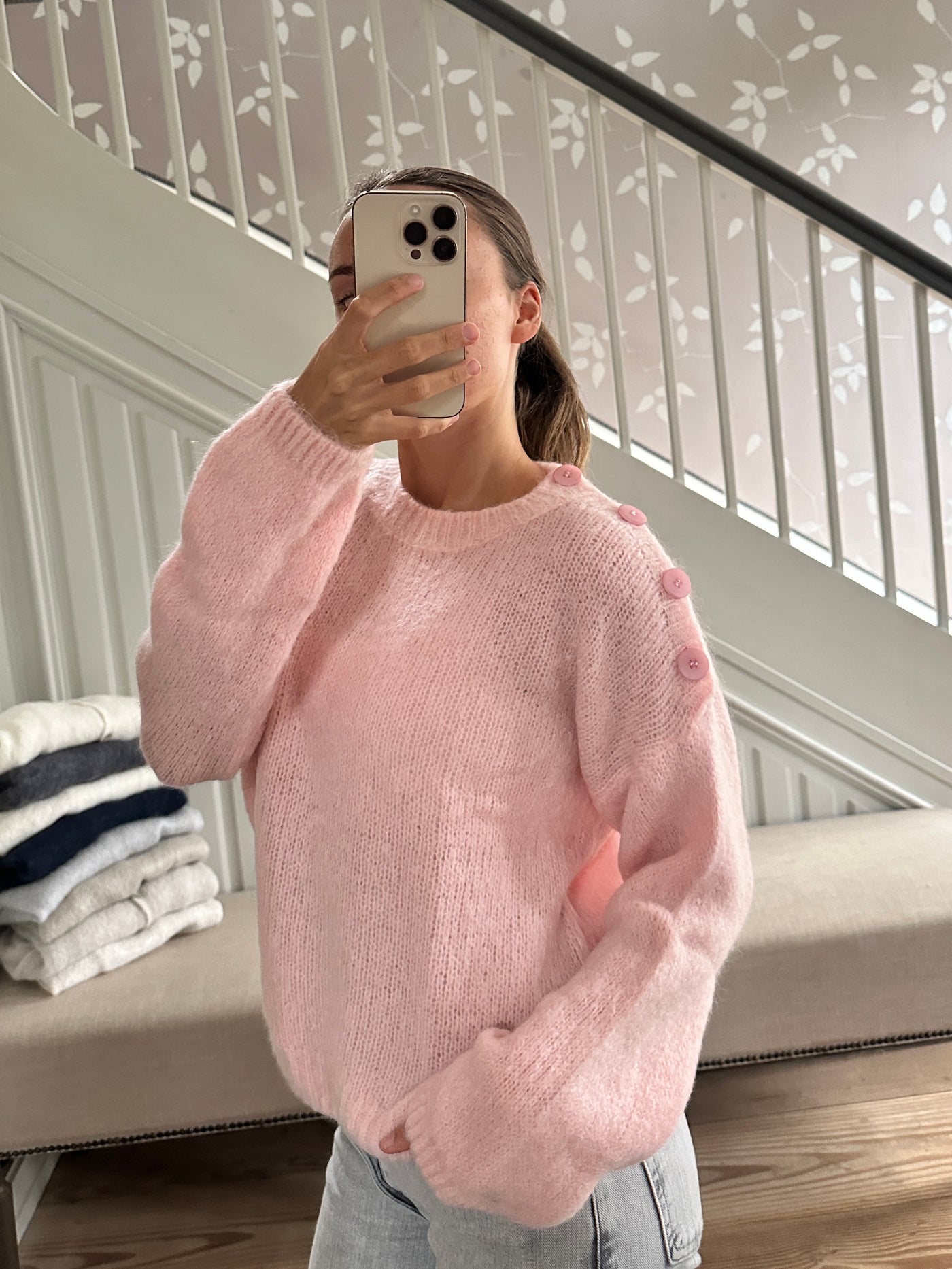 Alpaca knit - Pink